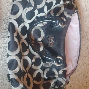 Black coach purse